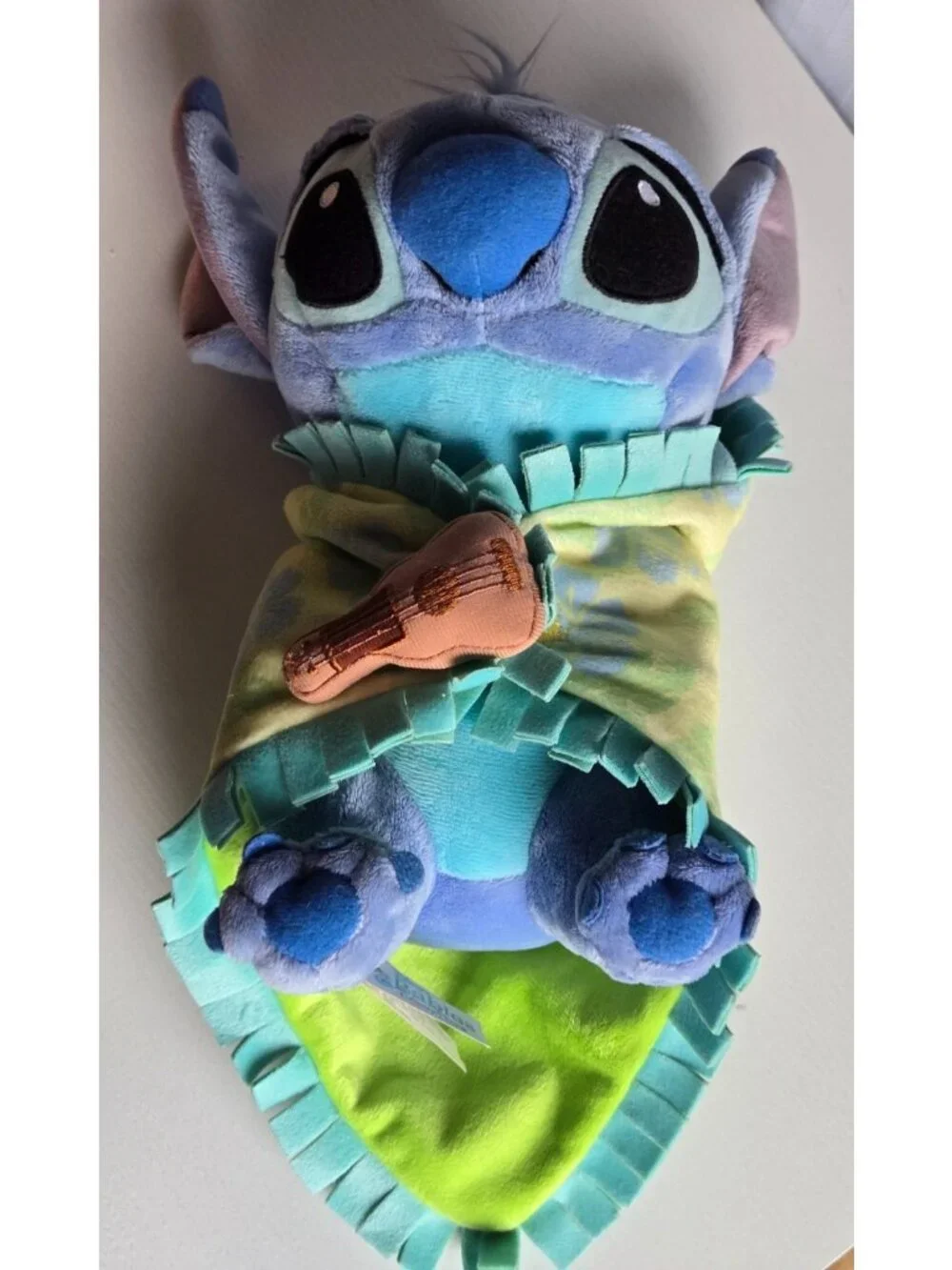 Disney Parks Baby Stitch in a Blanket Soft Toy Ukulele Plush Doll Cuddly